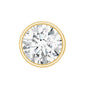 Bezel Set Diamond Solitaire Conch Earring