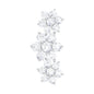 Certified Diamond Flower Crawler Cartilage Earring