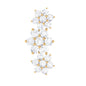 Certified Diamond Flower Crawler Cartilage Earring