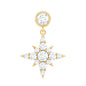 Certified Diamond Starburst Drop Earring for Helix Piercing