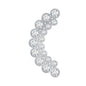 Diamond Curved Crawler Earring in Bezel Set