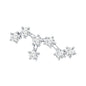 Diamond Leo Constellation Crawler Earring for Helix Piercing