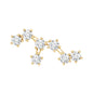 Diamond Leo Constellation Crawler Earring for Helix Piercing