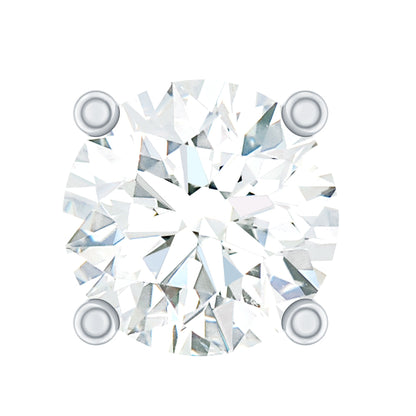 Minimalist Diamond Solitaire Earring for Tragus Piercing