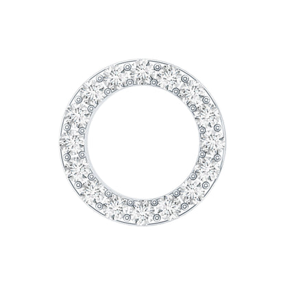 Brilliant Cut Diamond Circle Earring for Helix Piercing