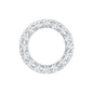 Brilliant Cut Diamond Circle Earring for Helix Piercing