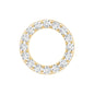 Brilliant Cut Diamond Circle Earring for Helix Piercing
