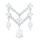 Brilliant Cut Diamond Double Chain Drop Earring for Cartilage Piercing