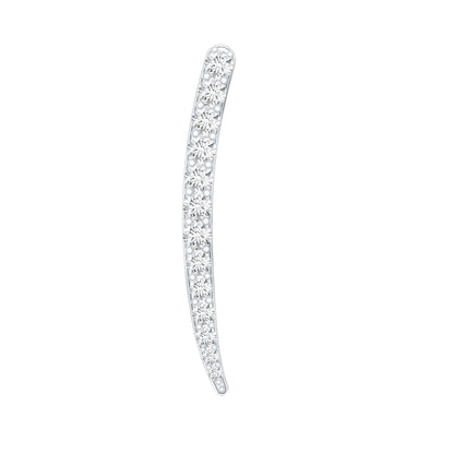 Graduated Style Diamond Climber Helix Earring