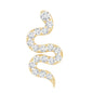 Certified Diamond Snake Earring for Cartilage Piercing