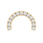Certified Diamond Half Circle Earring for Piercing