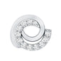 Certified Diamond Spiral Earring for Cartilage Piercing