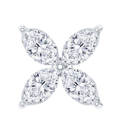 Marquise Four Petal Flower Cartilage Earring
