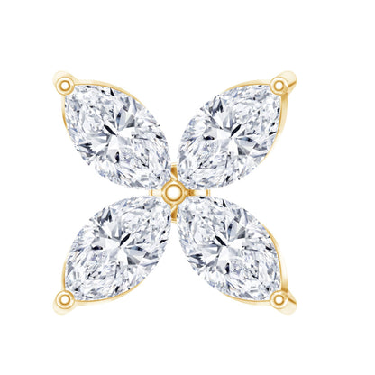 Marquise Four Petal Flower Cartilage Earring