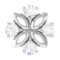Nature Inspired Certified Diamond Flower Earring for Helix Piercing