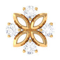 Nature Inspired Certified Diamond Flower Earring for Helix Piercing