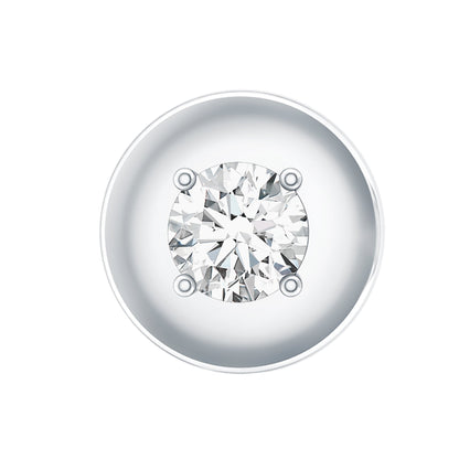 Classic Diamond Solitaire Helix Piercing Earring