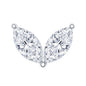 Marquise Diamond Two Stone Earring for Tragus Piercing