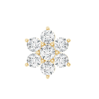 Simple Diamond Flower Cartilage Earring