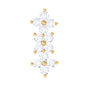 Diamond Flower Crawler Earring for Helix Piercing