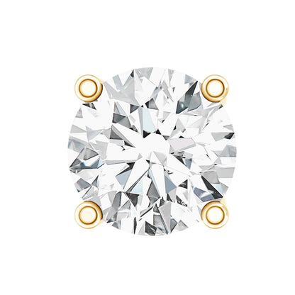 Minimalist Diamond Solitaire Conch Earring