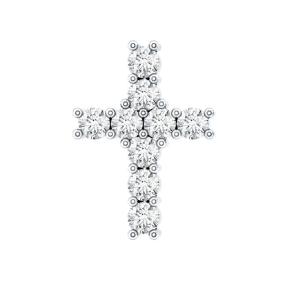 Minimalist Diamond Cross Cartilage Earring