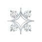 Round Cut Diamond Star Earring for Helix Piercing