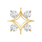 Round Cut Diamond Star Earring for Helix Piercing