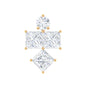 Princess Cut Diamond Helix Piercing Earring for Women