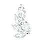 Nature Inspired Marquise Diamond Cluster Earring for Helix