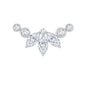 Marquise Diamond Crawler Earring for Cartilage Piercing