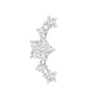 Brilliant Cut Diamond Star Ear Crawler Earring