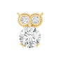 Diamond Owl Earring for Cartilage Piercing