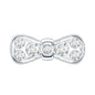 Diamonds Bow Cartilage Piercing Earring