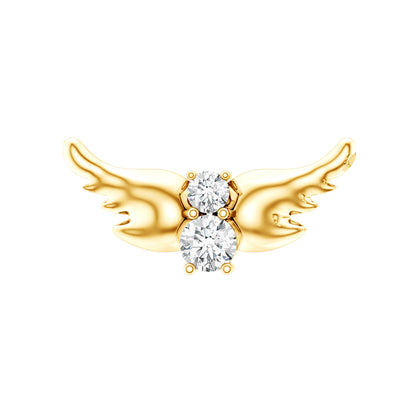 Animal Inspired Diamond Bird Earring for Helix Piercing