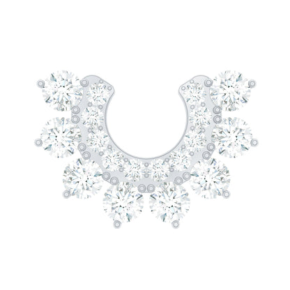 Real Diamond Horseshoe Earring for Helix Piercing