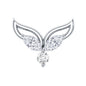 Marquise Diamond Leaf Earring for Cartilage Piercing