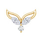 Marquise Diamond Leaf Earring for Cartilage Piercing