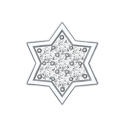 Certified Diamond Star Earring for Helix Piercing