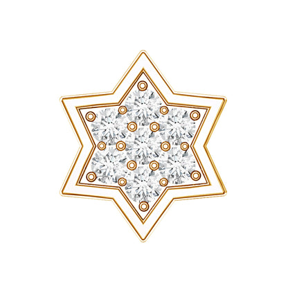 Certified Diamond Star Earring for Helix Piercing