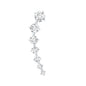 Brilliant Cut Diamond Ear Climber Earring for Helix Piercing