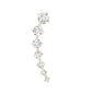 Brilliant Cut Diamond Ear Climber Earring for Helix Piercing
