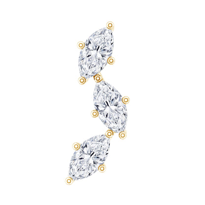 Classic Marquise Diamond Helix Earring