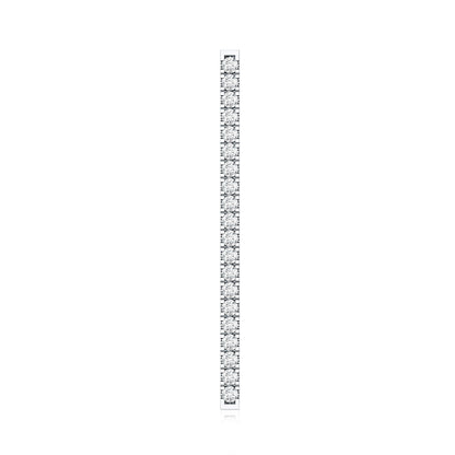 Pave Set Diamond Bar Ear Cuff No Piercing