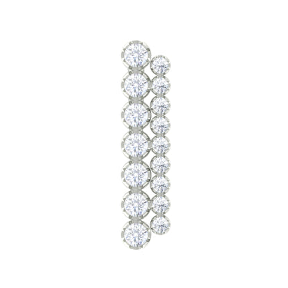 Diamond Ear Climber Cartilage Earring