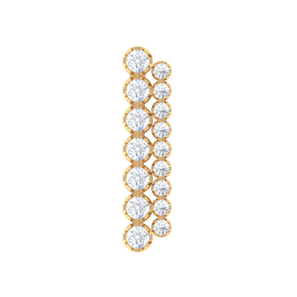 Diamond Ear Climber Cartilage Earring