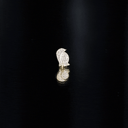 Cute Diamond Penguin Earring for Cartilage Piercing