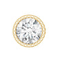 Bezel Set Diamond Solitaire Stud Earring for Helix Piercing