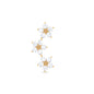Elegant Diamond Flower Crawler Earring for Helix Piercing
