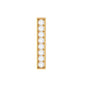 Minimalist Diamond Bar Earring for Helix Piercing